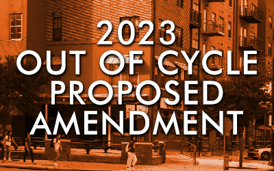 2023 Out of Cycle Proposed Amendment