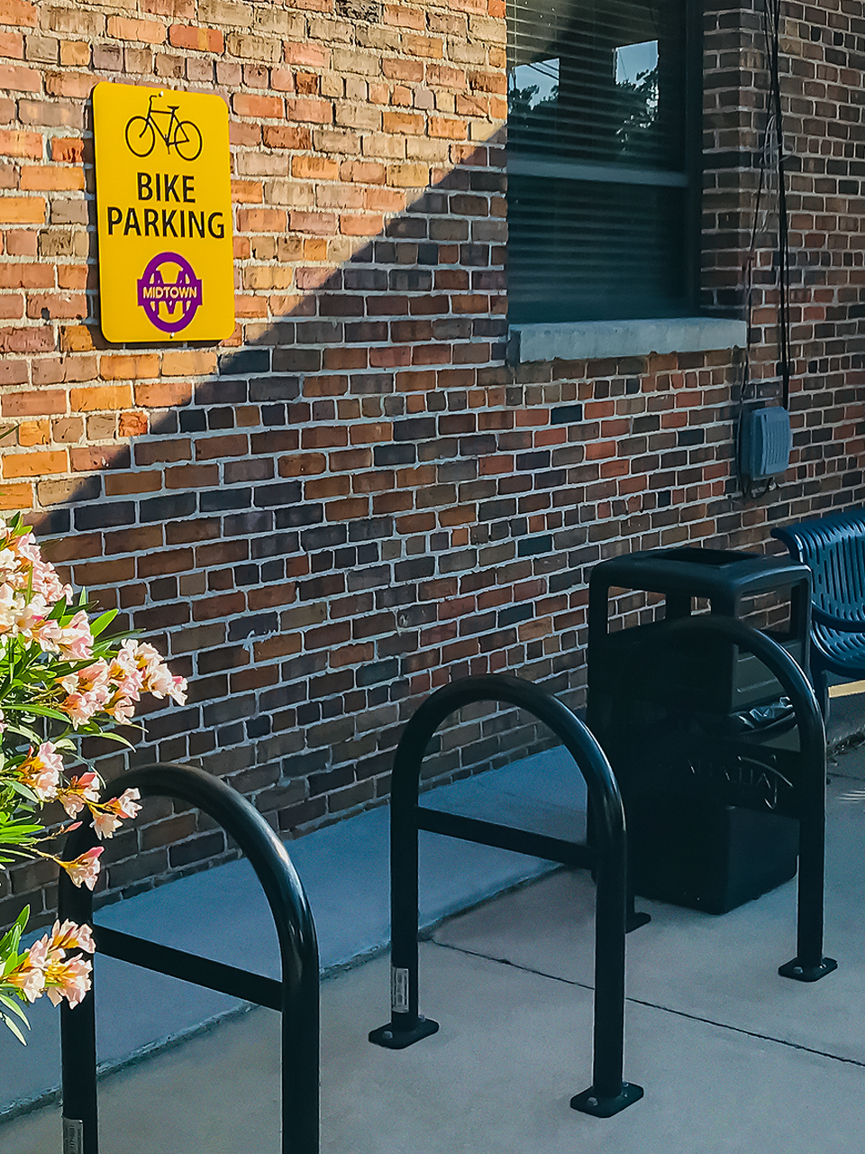 Bike Parking at Senior Center.