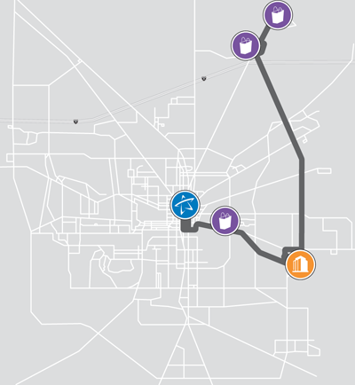 Red Hills Route Mini Map