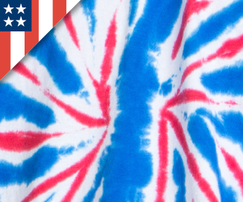 Red, White and Blue Tie Dye