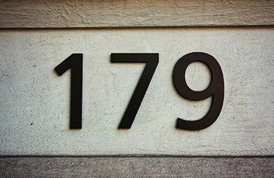 Address on a building
