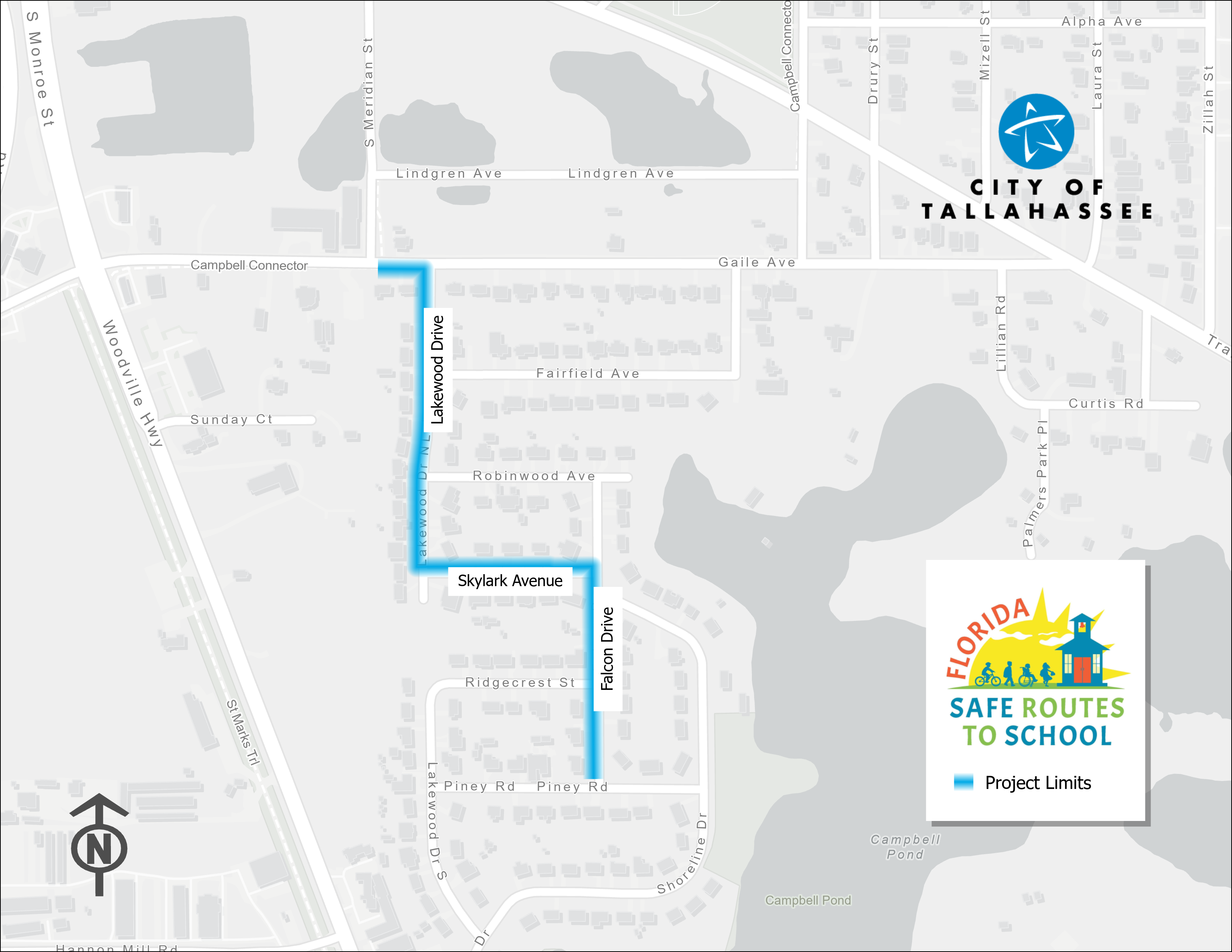 a map of the project area
