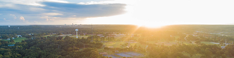 an aerial shot over Tallahassee