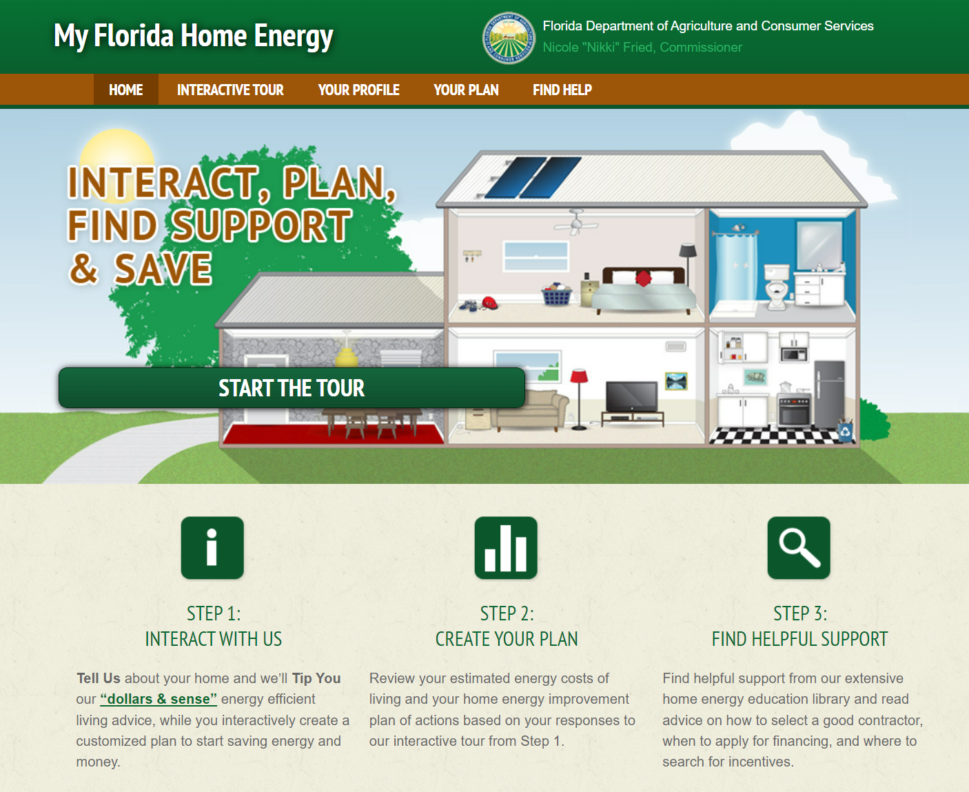 Picture of My Florida Home Energy Website